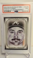 2024 Topps Museum Collection SPENCER STRIDER Canvas Collection #CCR4 PSA 9 POP 1