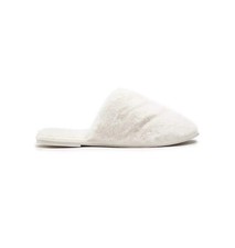 Michael Kors Frieda Slippers Faux Fur Light Cream Women s Size 8M