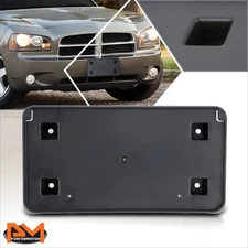 For 06-10 Dodge Charger Front Bumper Tow Hook License Plate Tag Mounting Bracket