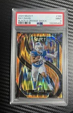 2024 Panini Select  Premier Level Ray Davis #189 Black & Orange Shock Prizm (RC)