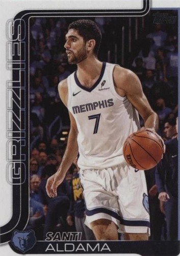 2025-26 Topps Basketball #187 Santi Aldama Gold Parallel 0666/2025