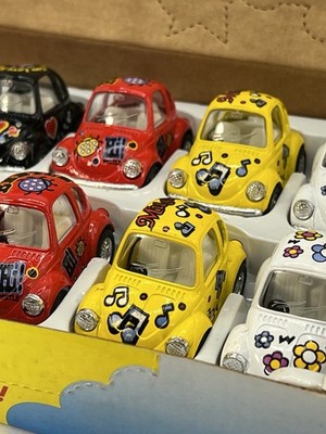 Kintoy Cute Beetle Die Cast Pull Back Cars Set of 12 VW Beetle New