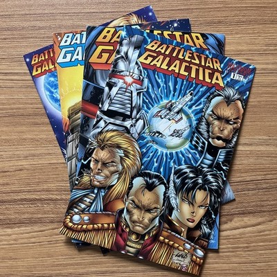 Battlestar Galactica #1, 2, 3, 4 (1995) Complete Set Rob Liefeld Maximum Press