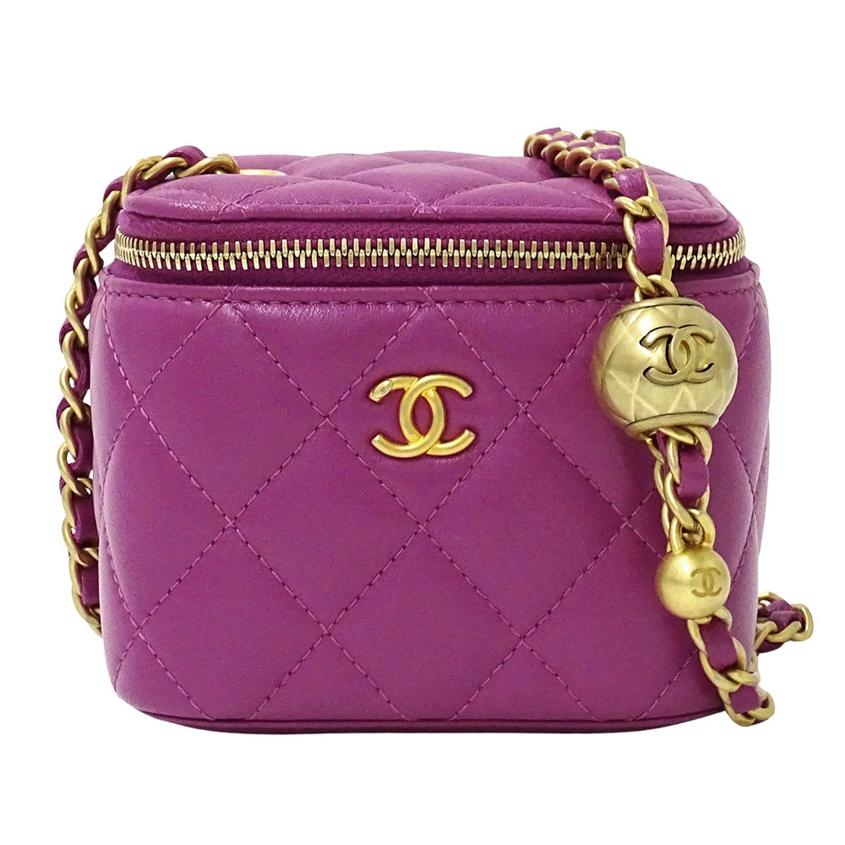 CHANEL Matelasse Coco Ball Handbag, Women's Brand, Shoulder Bag, V