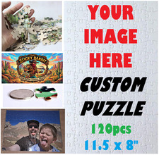 120 pcs CUSTOM PUZZLE 11.5" x 8" Family Personalized Photo Gift Jigsaw Wedding