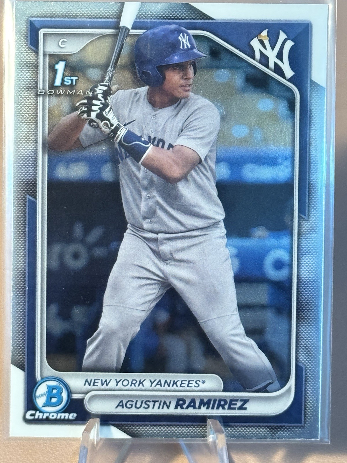 2024 Bowman Agustin Ramirez Chrome Prospects 1st #BCP-85 Yankees / Marlins