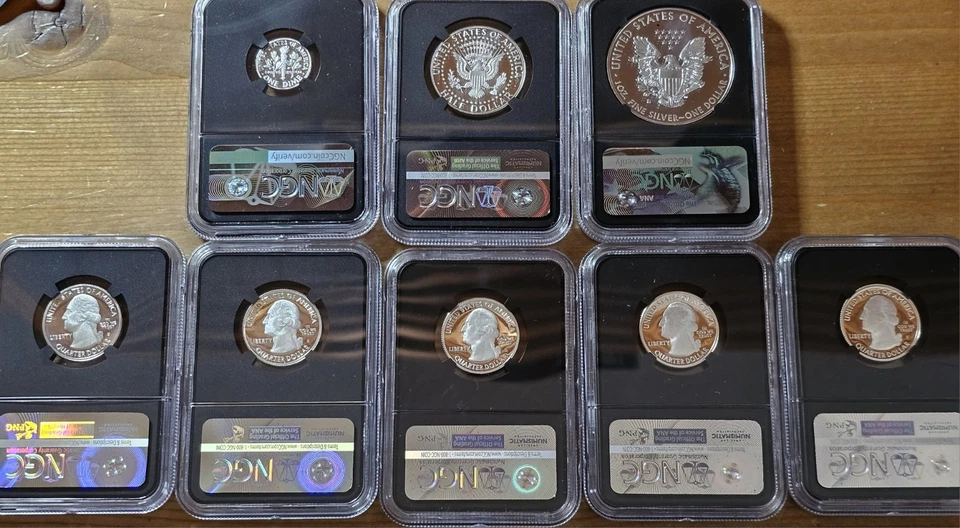 2017 US Mint Limited Edition Silver Proof Set NGC PF70 Ultra Cameo 8 Coins - Image 2 of 2