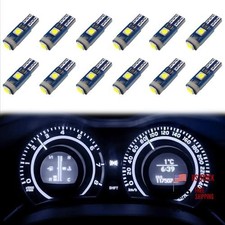 12 Pcs T5 Led Bulbs 74 73 37 2721 Instrument Cluster Light Bulb 12 White