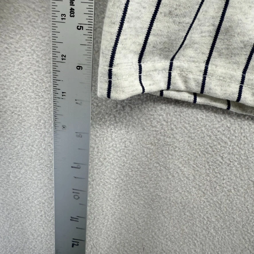 Pantalones Cortos Bicicleta De Colección Para Hombre Grandes Gris Azul A Rayas Entrenadores Hechos en EE. UU. Béisbol Foto 4 de 4