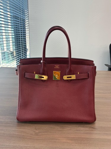 HERMÈS Birkin 30 Rouge H Togo