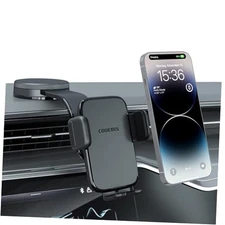 Car Phone Holder, 360°Rotation Vacuum Suction Cup Phone Mount - 108LBS Nano 