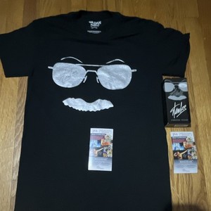 Black Signed And  Certified Stan Lee Crew Neck and Cologne