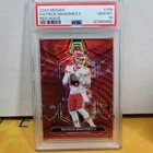 Patrick Mahomes 2024 Panini Mosaic Red Wave 1/9 1st on Print PSA 10 Pop 1