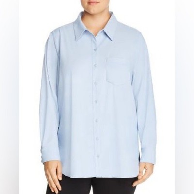 Lyssé Schiffer Button Down Blue Size Small