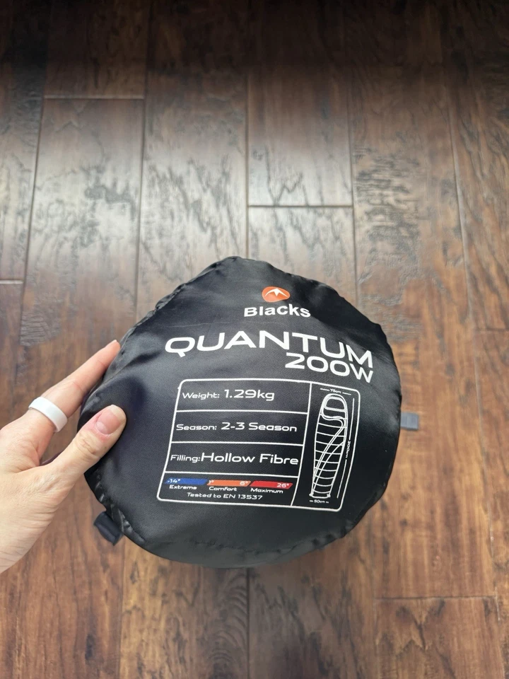 BLACKS Women's Quantum 200 Mummy Camping Sleeping Bag - Purple 2-3 Seasons -Used - Image 3 of 4