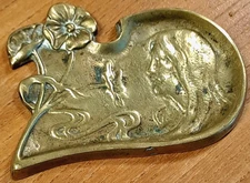 ART NOUVEAU 1900 Empty Pocket BRONZE Advertising Ets Rémy FOURCHAMBAULT Nièvre
