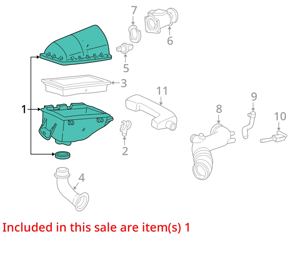 (LOCAL PICKUP ONLY) Air Cleaner 4.6L Without Police Package Fits 03-04 CROWN VIC - Image 3 of 4