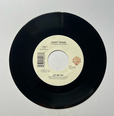 I'd Surrender All / Let Me Try - Randy Travis 45 RPM Vinyl Record