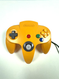 Nintendo 64 Controller Yellow, N64 OEM Authentic [Grade B Refurbished]