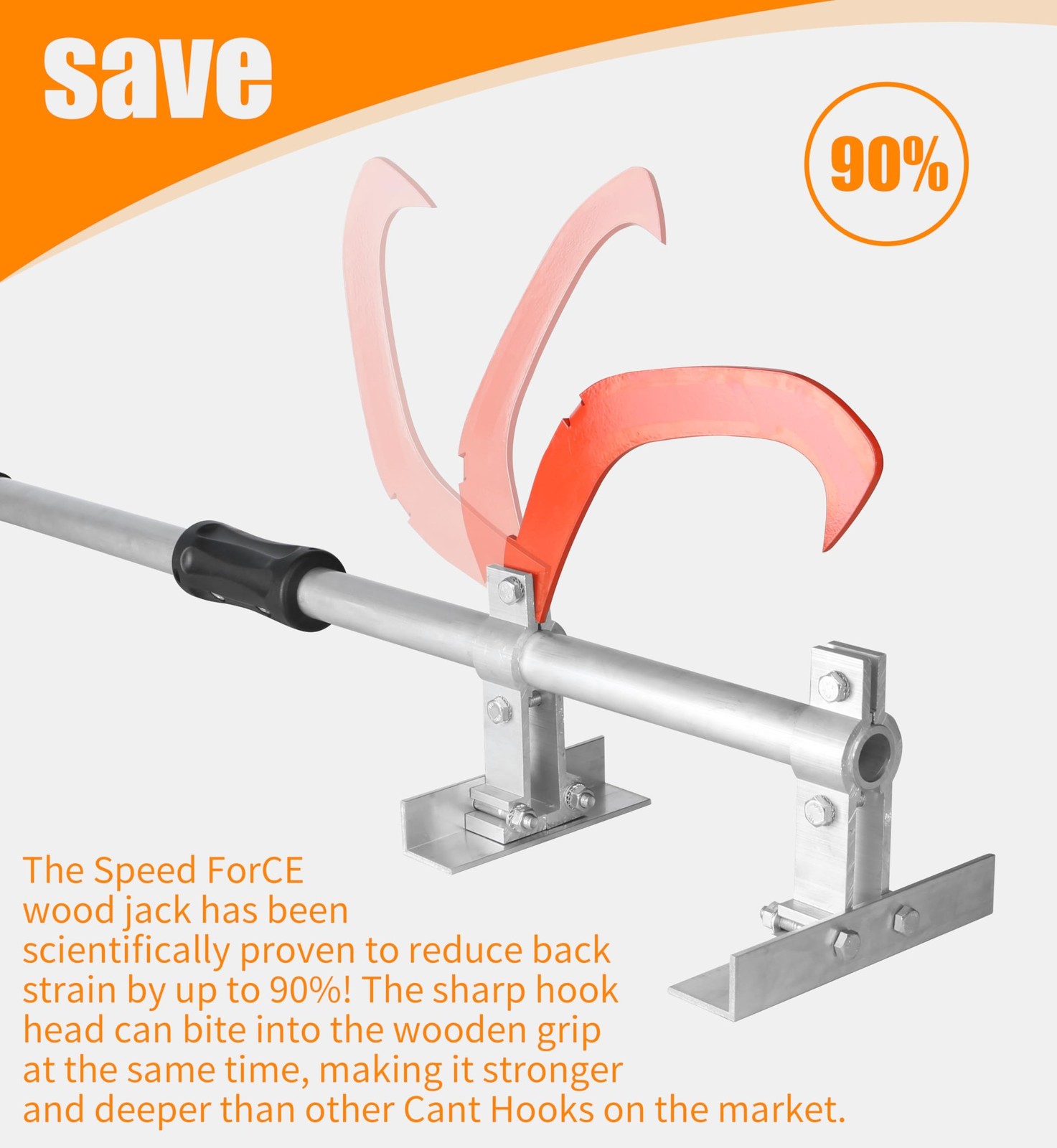 47 Inch TimberJack Forestry/Logging/Log Jack/Chainsaw/Log Splitter/Log Lifter...