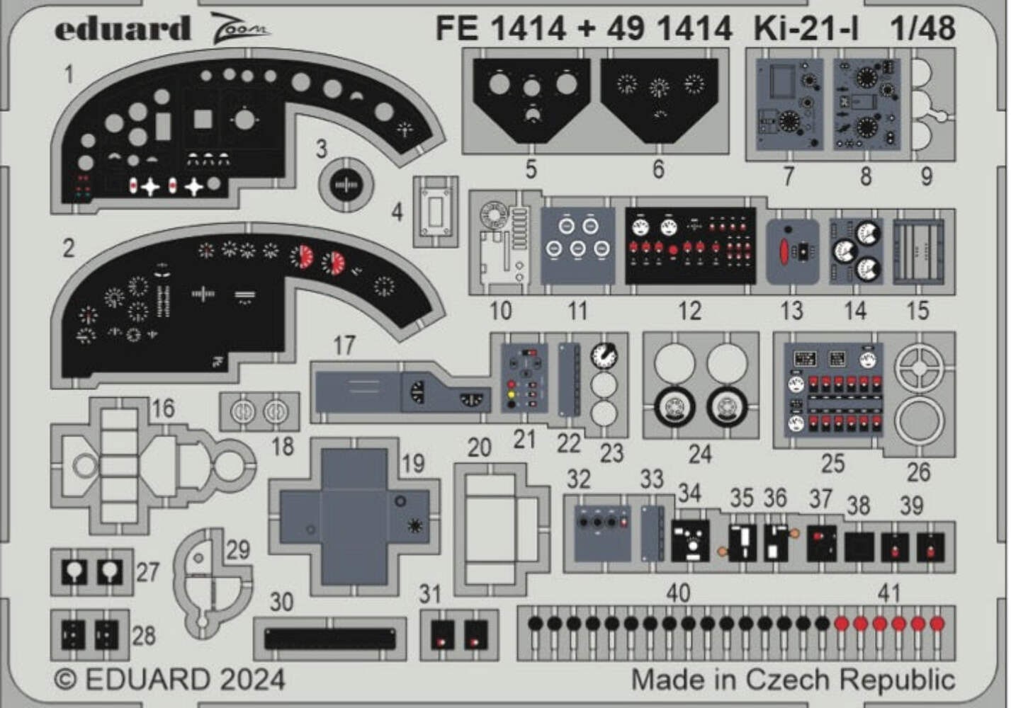 Eduard FE1414 1:48 Mitsubishi Ki-21-I