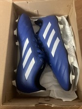 Adidas Youth Size 6 Blue White Soccer Cleats NEVER WORN New W/box GOLETTO VIII