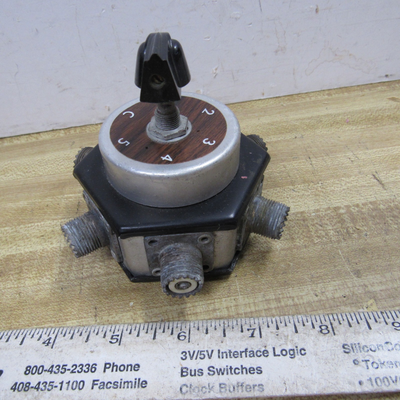 COAX SWITCH 5 Position UHF Connectors HAM RADIO B