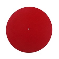 Red Premium Wool Record Mat Pad Anti Static Turntable Mat for Vinyl Playback