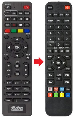 Fernbedienung geeignet für FUBA ODE8500