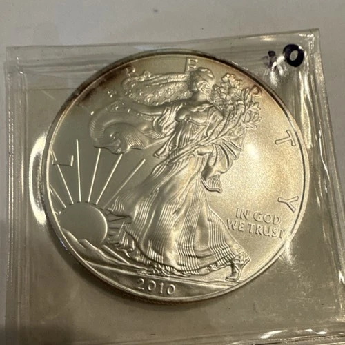 U.S. Mint American Eagle 2010 1 oz Silver Coin Business Strike Uncertified
