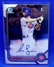 2022 Bowman Chrome LIAM SPENCE 1st Bowman Auto #CPA-LS Chicago Cubs