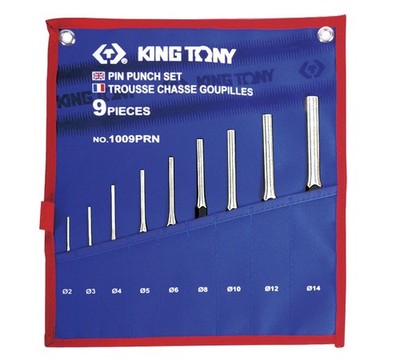 KING TONY STIFTE JAGD SET 9-TEILIG VON 2 bis 14 mm PRO