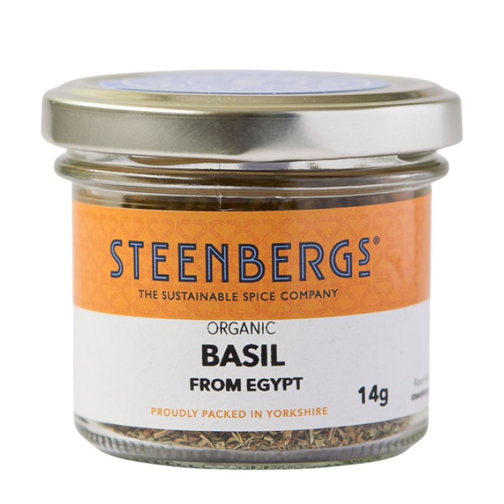 Steenbergs Organic Basil 14g Dried Herb Seasoning