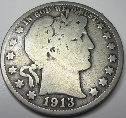 1913 P Barber Half Dollar A89