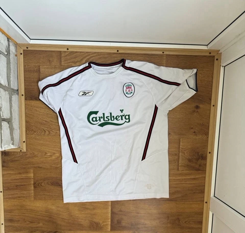 Reebok Liverpool White International Club Soccer Fan Apparel and