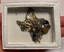 Texas Handmade Miniature Shadow Box Art Gift- The Lone Star State