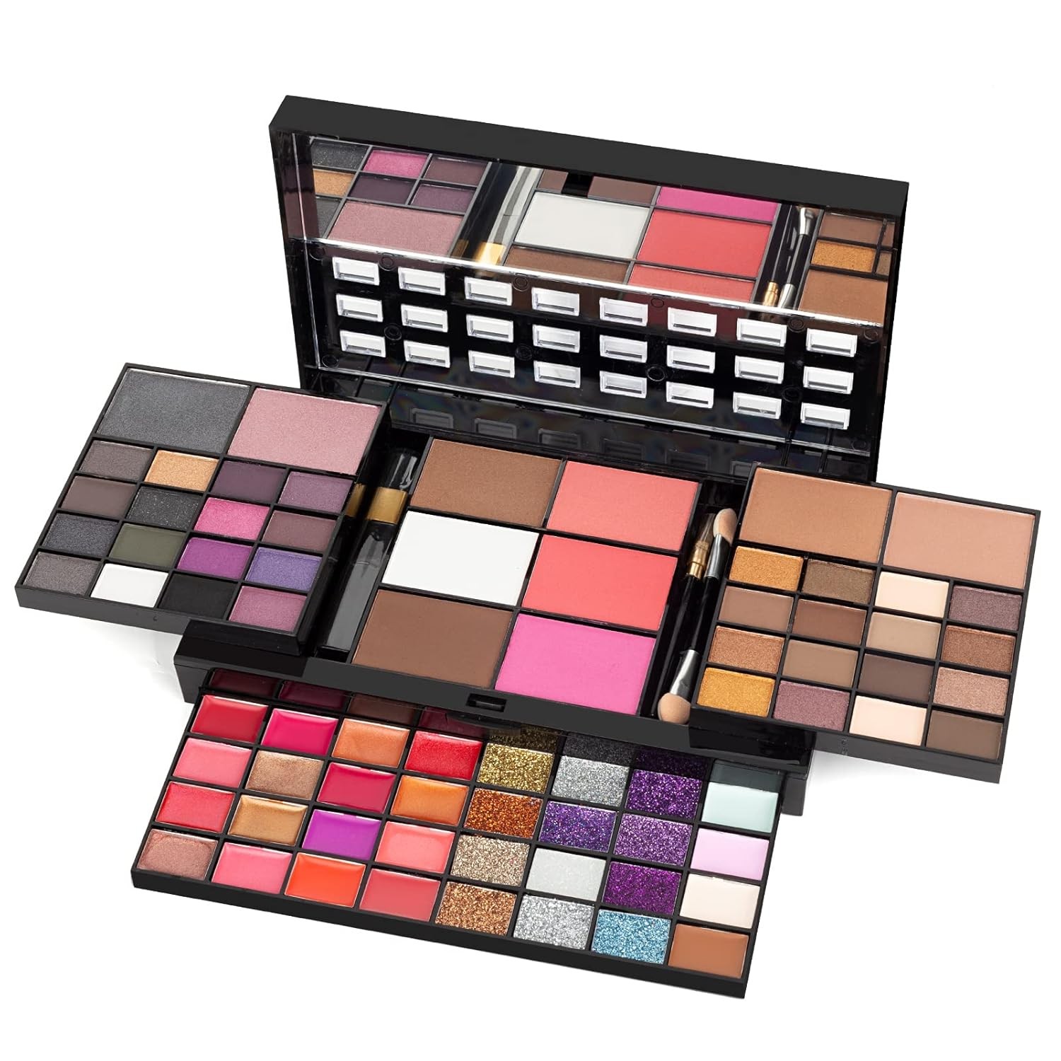 All In One Makeup Gift Kit - Ultimate Color Combination - Black, Multicolor