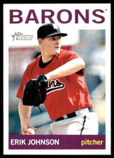 Erik Johnson 2013 Topps Heritage Minor League #105 Birmingham Barons MLB READ