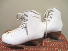 Risport Scott Hamilton Figure Skates, MK Blades, Size 255, U.S. Woman 8.5-9