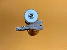 Silver Miwa Lock PR High Security W/ Key Japan Locksport Locksmith Collector