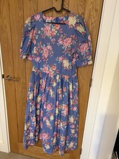 Laura Ashley Vintage Floral Summer Dress - UK16