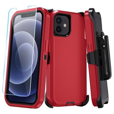 For iPhone 11 Case /11 Pro Max Phone Cover Shockproof Fit Defender +Glass Screen