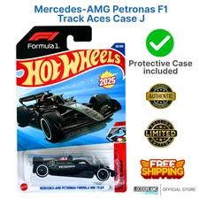Hot Wheels Mercedes-AMG Petronas F1 Car Track Aces International Card Case J