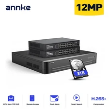 ANNKE 12MP 32CH NVR NON-POE CCTV Security IP Network Video Recorder H.265+ CCTV