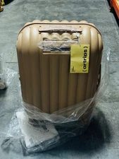 Artrips 24" Checked Luggage with 8 Spinner Wheels - Brown