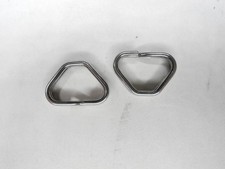 Generic Silver Metal Camera Neck Strap Lugs Pair For Strap w/ Ends Up To 7/16"