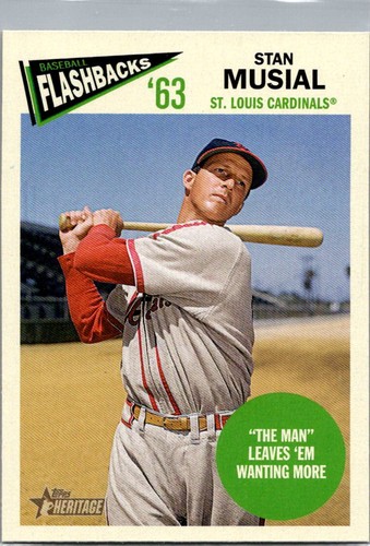 2012 Topps Heritage #BF-SM Stan Musial Baseball Flashbacks