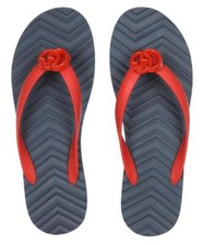 NEW GUCCI MEN'S RED BLUE DOUBLE G THONG FLIP FLOPS SANDALS SHOES 10/US 10.5