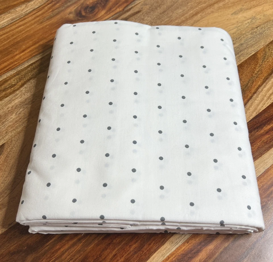 Restoration Hardware Teen Pin Dot Duvet Cotton Full/Queen French Blue NEW $129 - Image 2 of 4