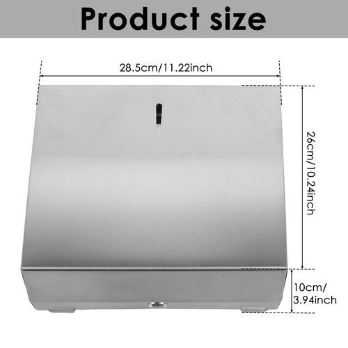 Paper Towel Dispenser Stainless Steel Tissue Holder Wall Mounted Tissue qiOGE